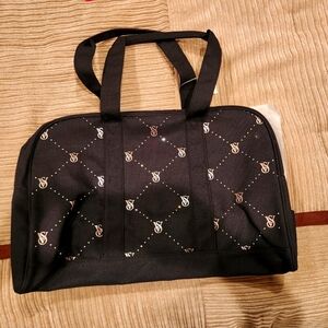 Victoria's Secret Black Canvas Tote